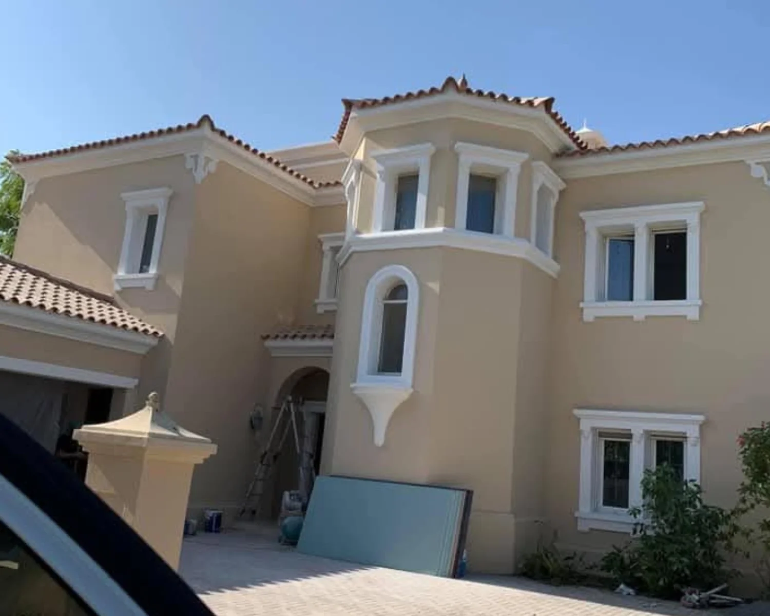 Interior and exterior paint work