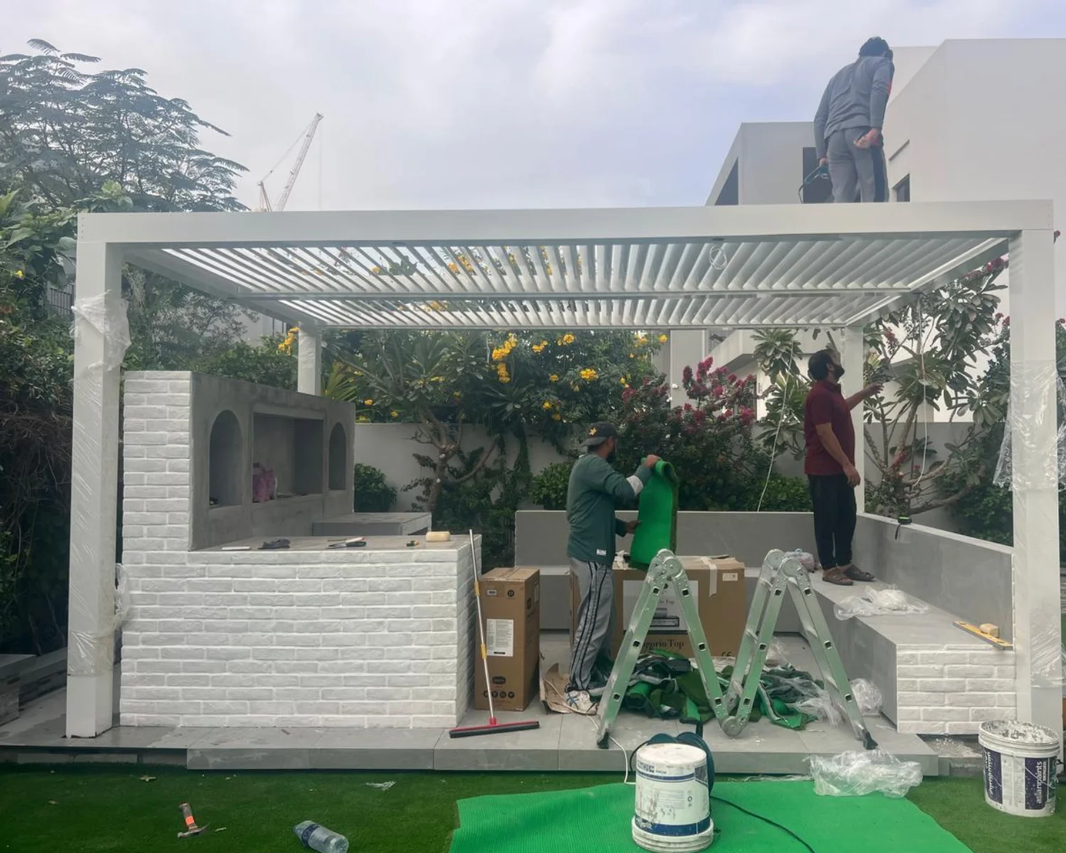 Maintenance team at work